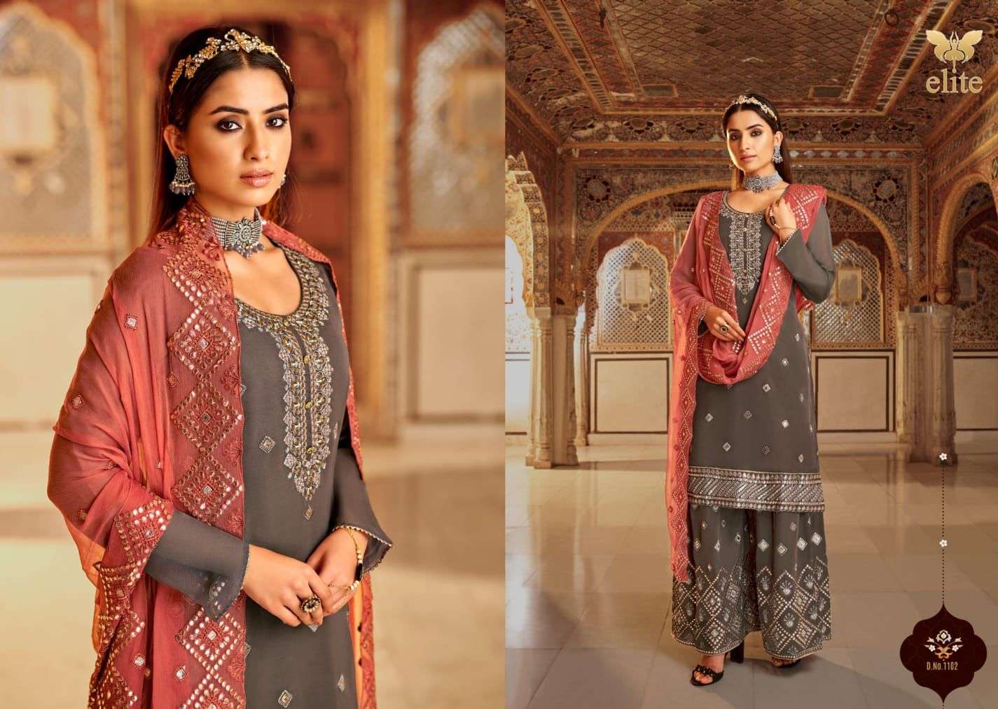 Mohini Fashion Elite Catalog Exclusive Wear Readymade Sharara Suits 