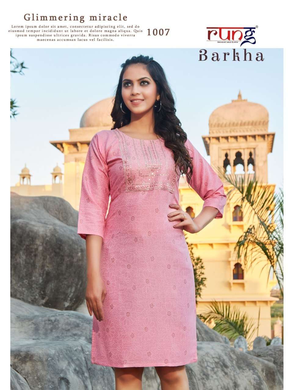 Rung Barkha Catalog Daily Wear Straight Cut Kurtis