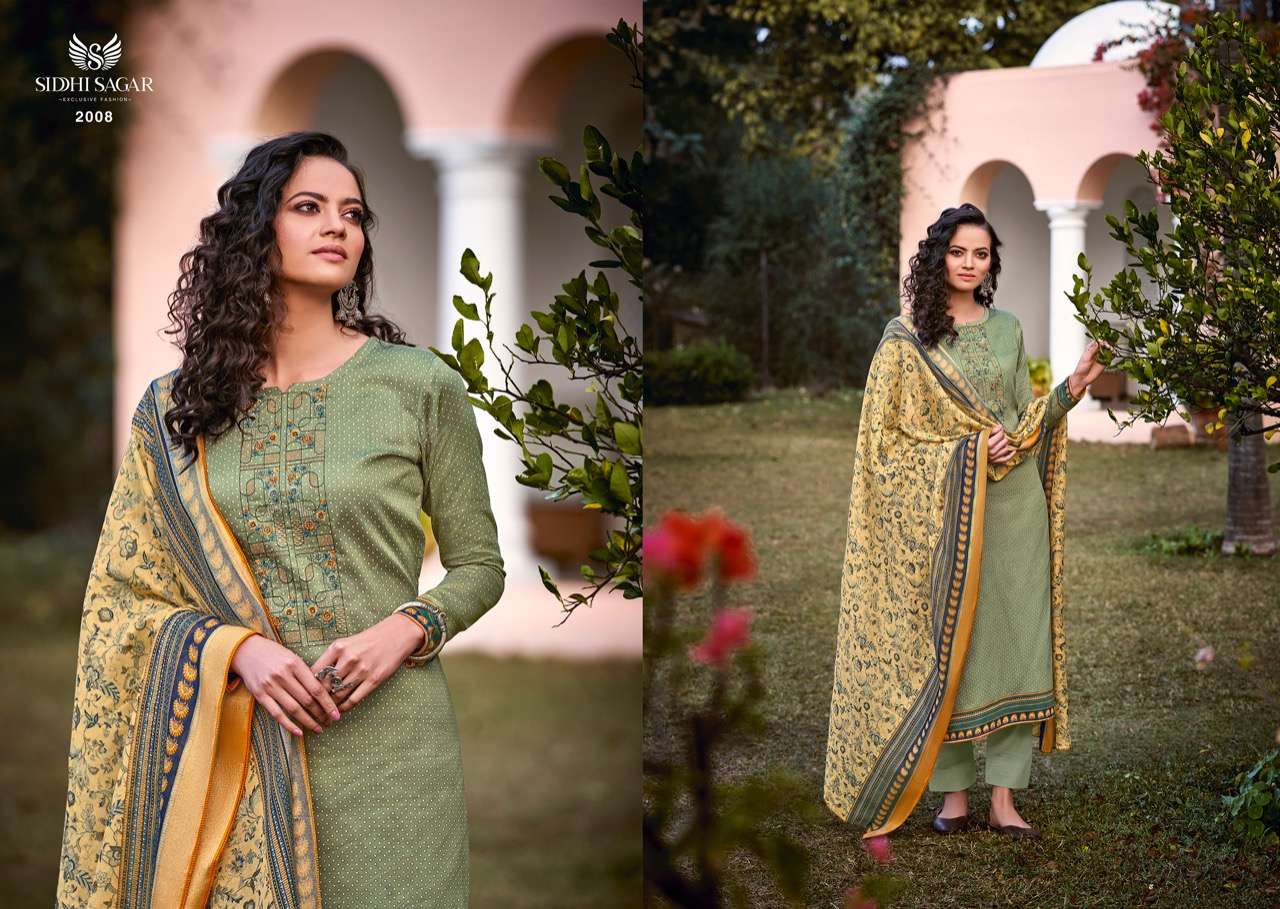 Siddhi Sagar Marwa Catalog Fancy Wear Cotton Unstitched  Dress Materials