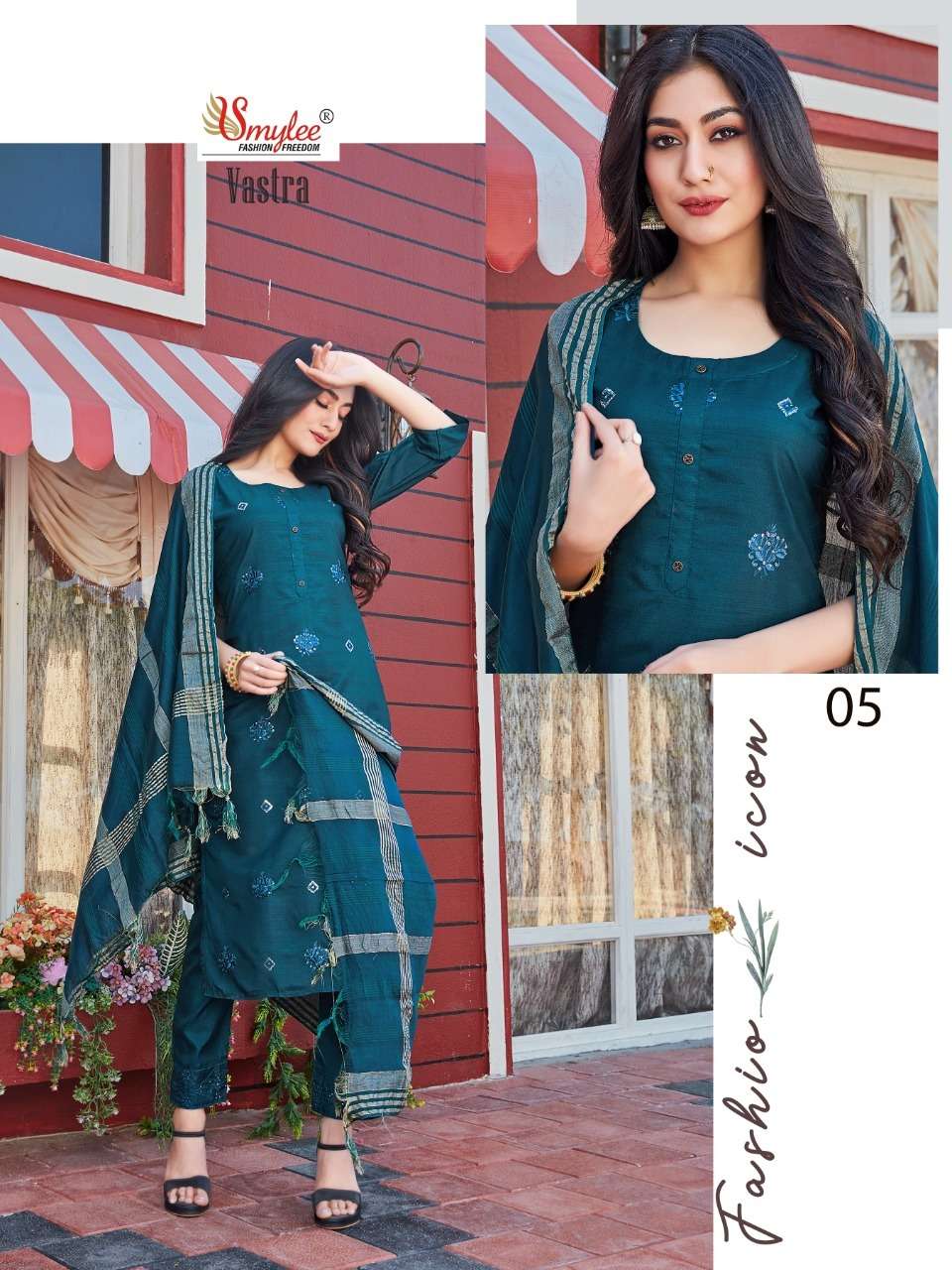 Smylee Vastra Catalog Designer Silk Kurtis.