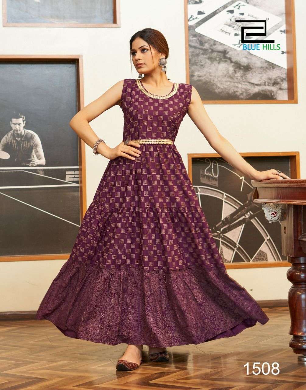 Rishta Georgette Long Dress