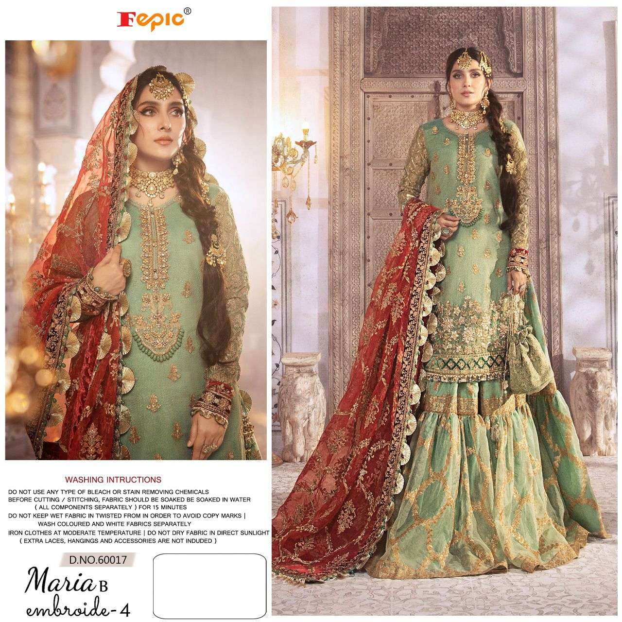 Fepic Rosemeen Maria B Embroide vol 4 catalog Pakistani Salwar Kameez 