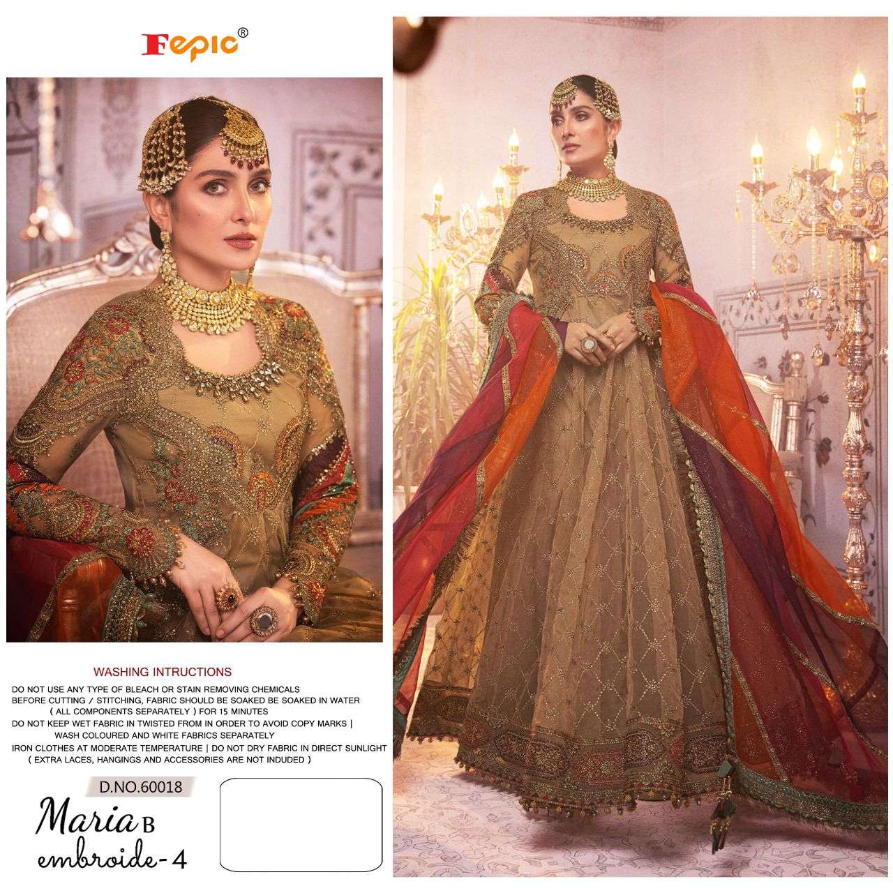 Fepic Rosemeen Maria B Embroide vol 4 catalog Pakistani Salwar Kameez 