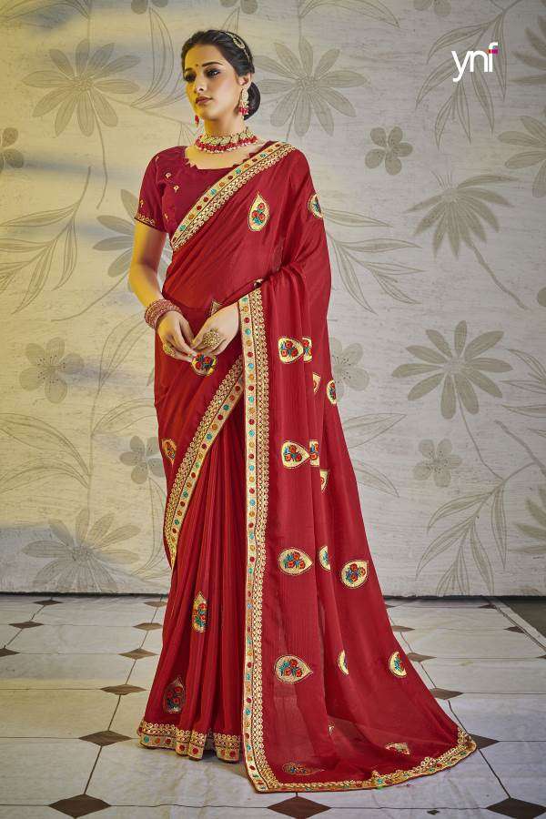 Buy Orange Sarees for Women by CHHABRA 555 Online | Ajio.com