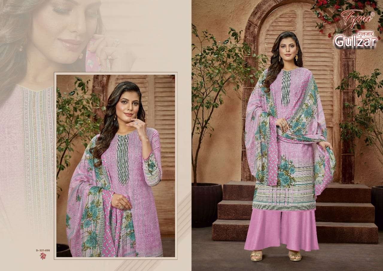 Fyra Gulzar Catalog Casual Wear Pure Cotton Printed Women Unstitched Dress Materials 