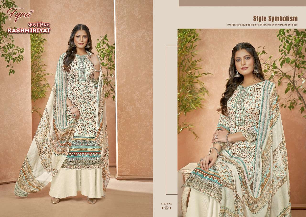 Fyra Kashmiriyat Catalog Daily Wear Pure Jam Digital Printed Dress Materials