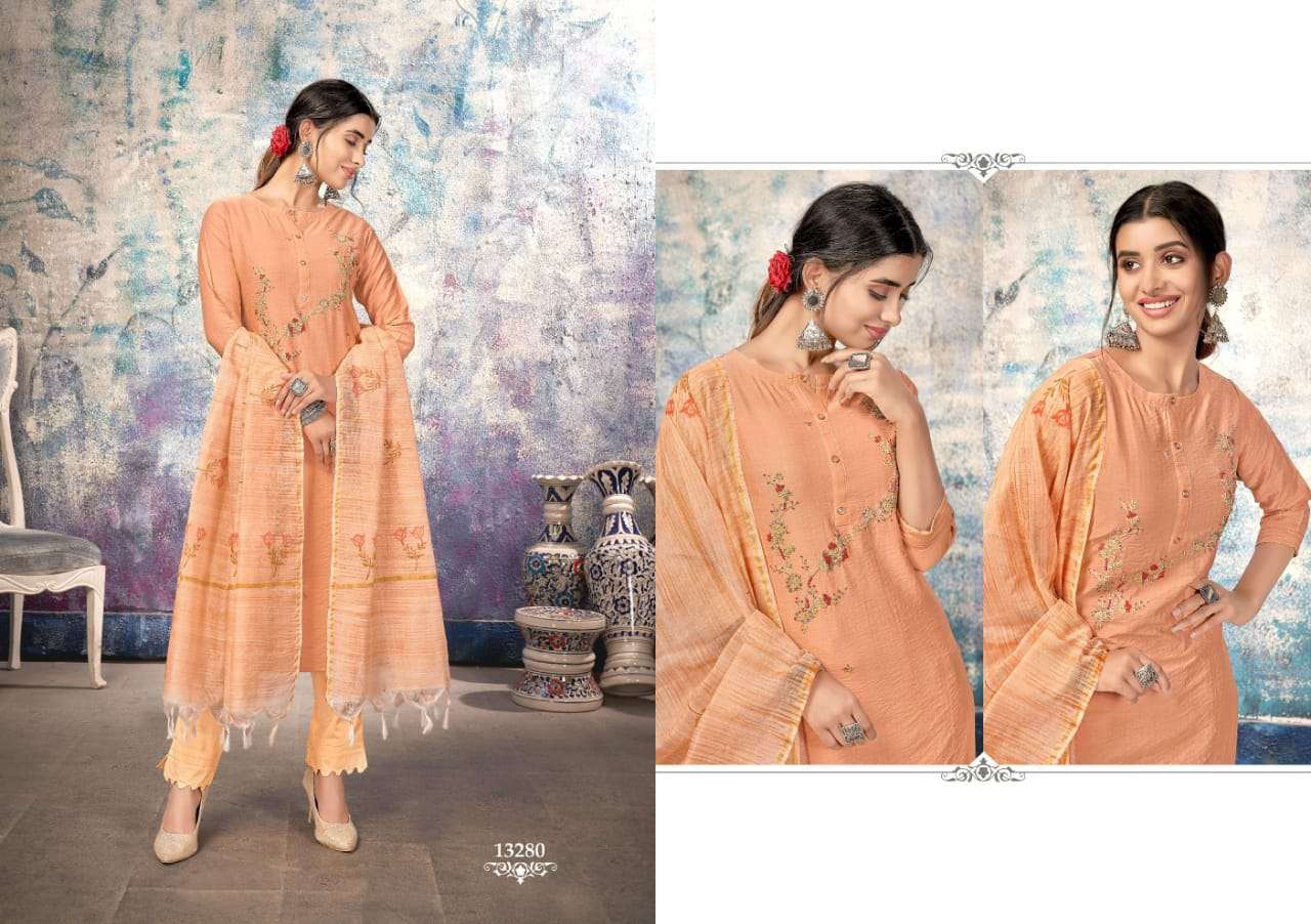 Kalaroop Hunter Catalog Party Wear Readymade Top Bottom With Dupatta