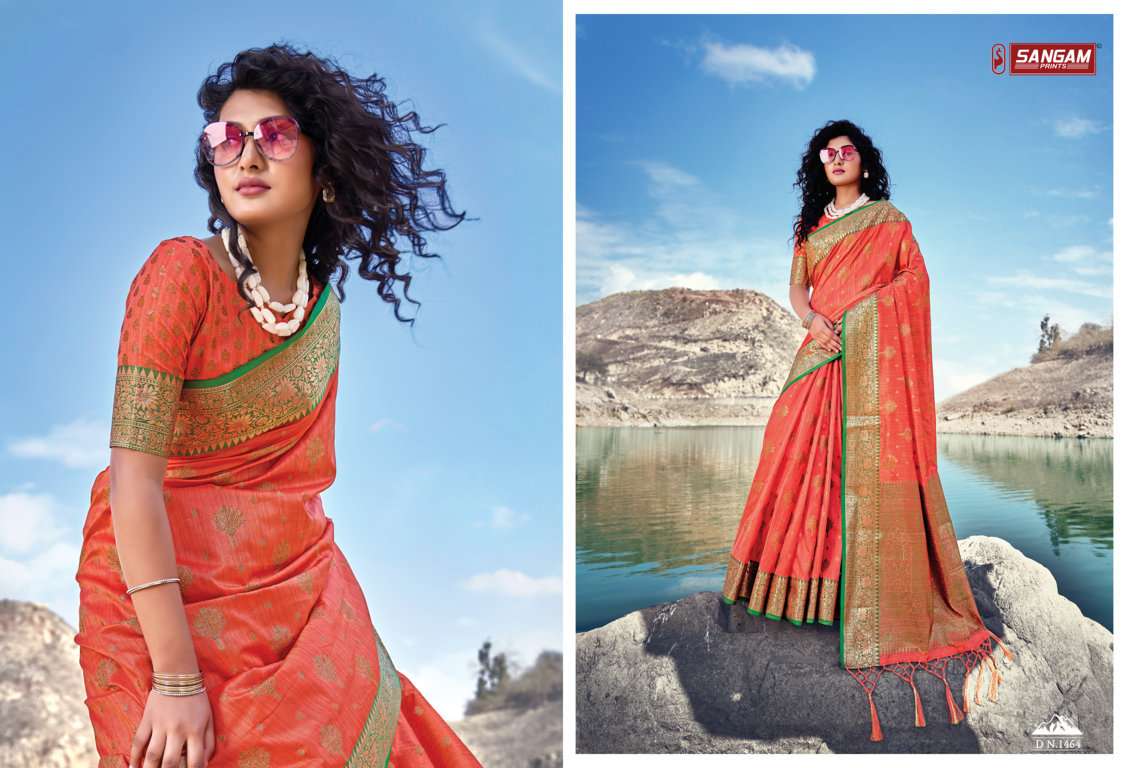 Sangam Kahira Silk Catalog Traditional Wear Banarasi Silk Sarees 