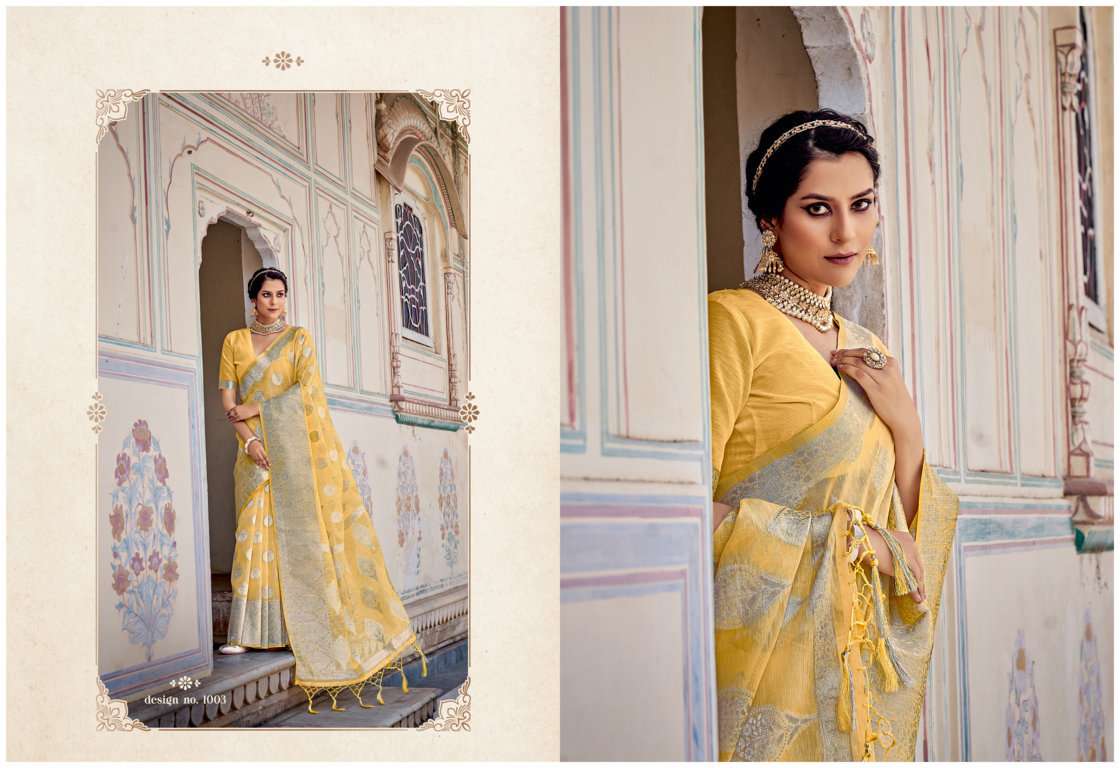 Sangam Katan Silk  Catalog Fancy Wear Linen Cotton Sarees