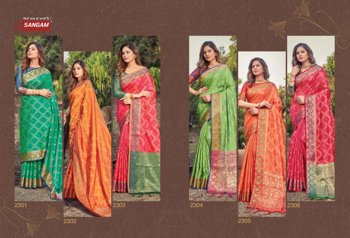 Sangam Prachi Catalog Traditional Wear Banarasi Silk Sarees 