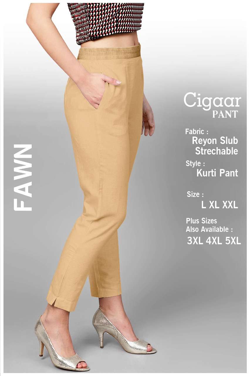 Buy online Mid Rise Solid Cigarette Trouser from bottom wear for Women by  Iridaa Jaipur for ₹589 at 69% off | 2024 Limeroad.com
