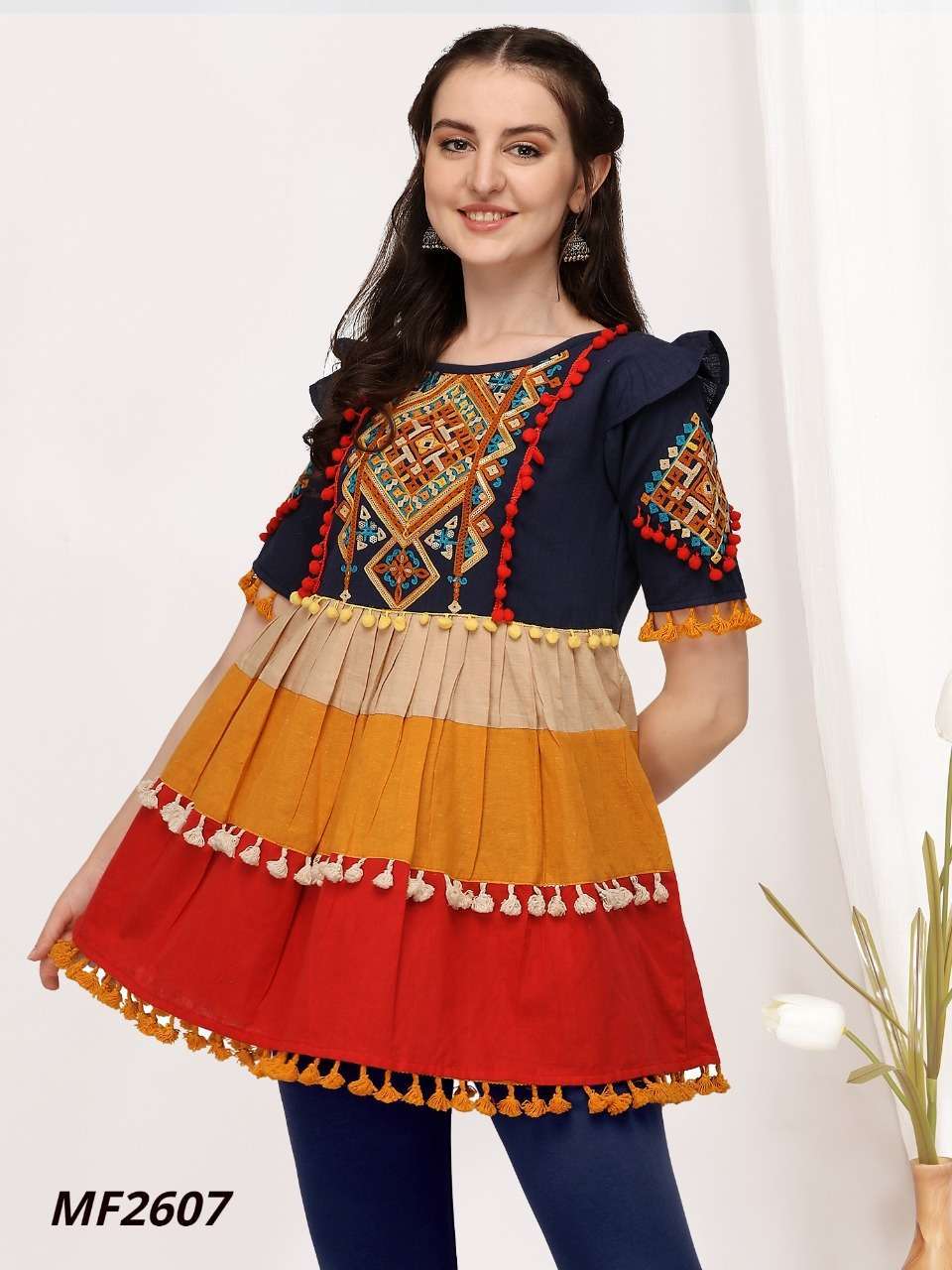 MESMORA NAVRANG FEMALE KEDIA COLLECTION LONG KEDIA TOPS FOR NAVRATRI