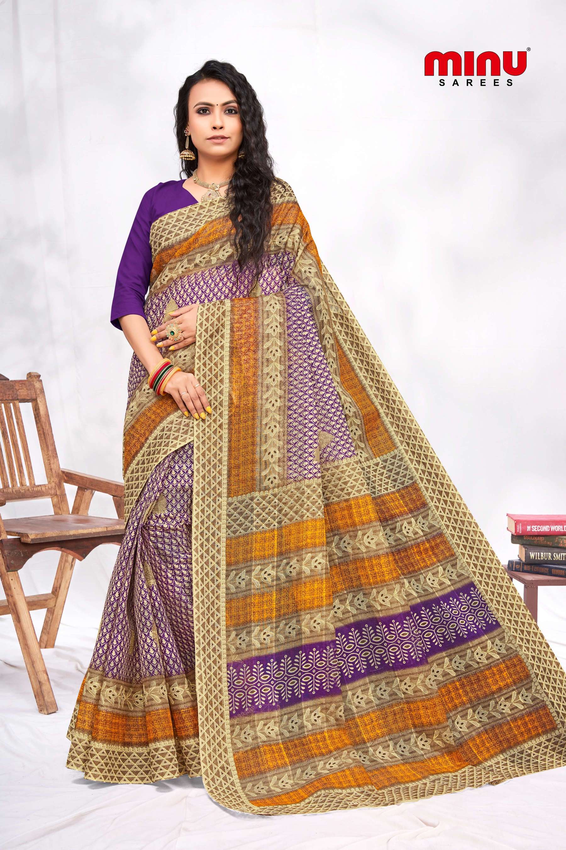 Buy CRAFTMUSIUM Mulmul Cotton Saree For Women's And Girls Beautiful Hand  Block Printed Work Traditional Ethnic Wear Saree With Blouse Piece For All  Occasions Saree BY at Amazon.in