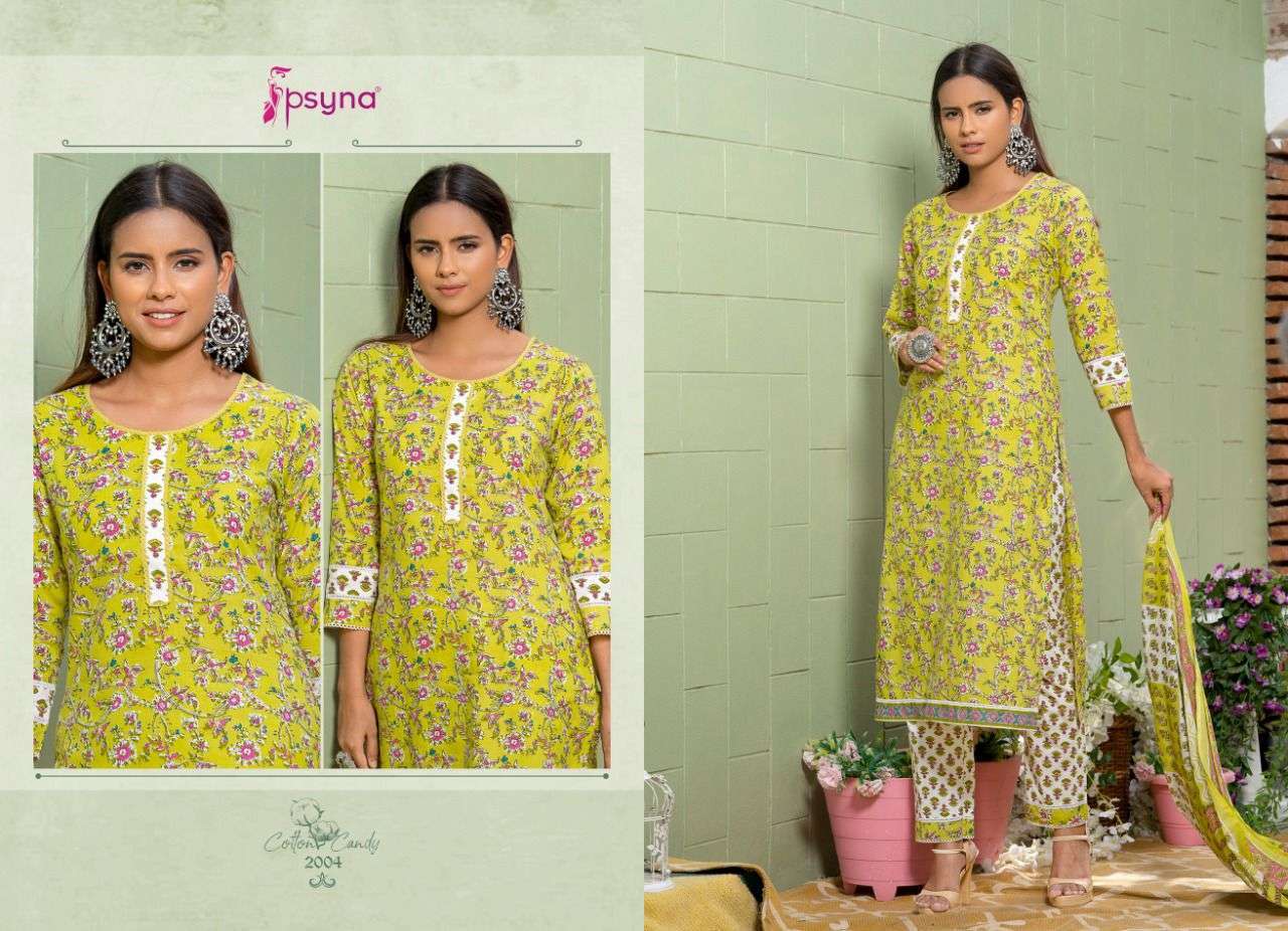 PSYNA COTTON CANDY VOL 2 BEAUTIFUL PURE COTTON PRINTED SALWAR SUITS EXPORTS