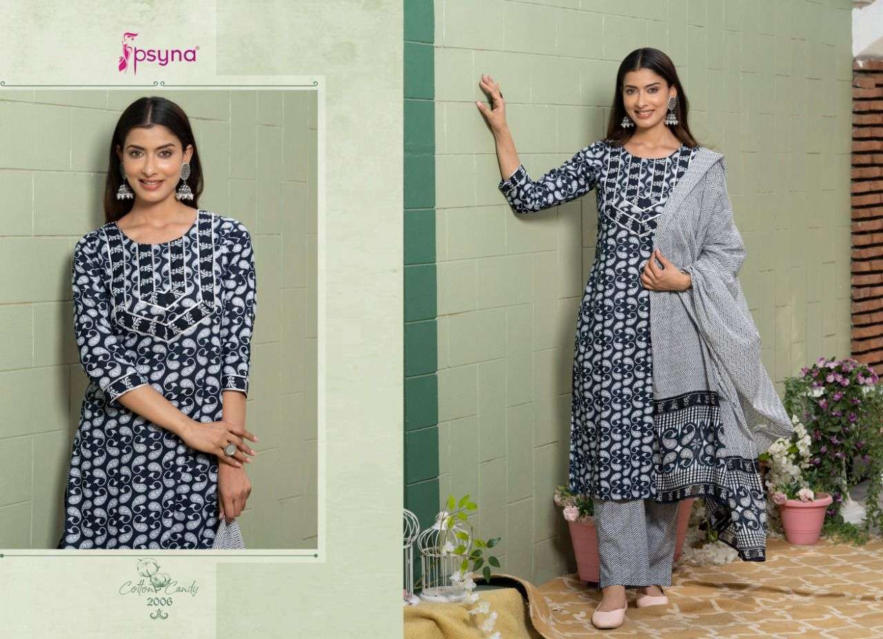 PSYNA COTTON CANDY VOL 2 BEAUTIFUL PURE COTTON PRINTED SALWAR SUITS EXPORTS