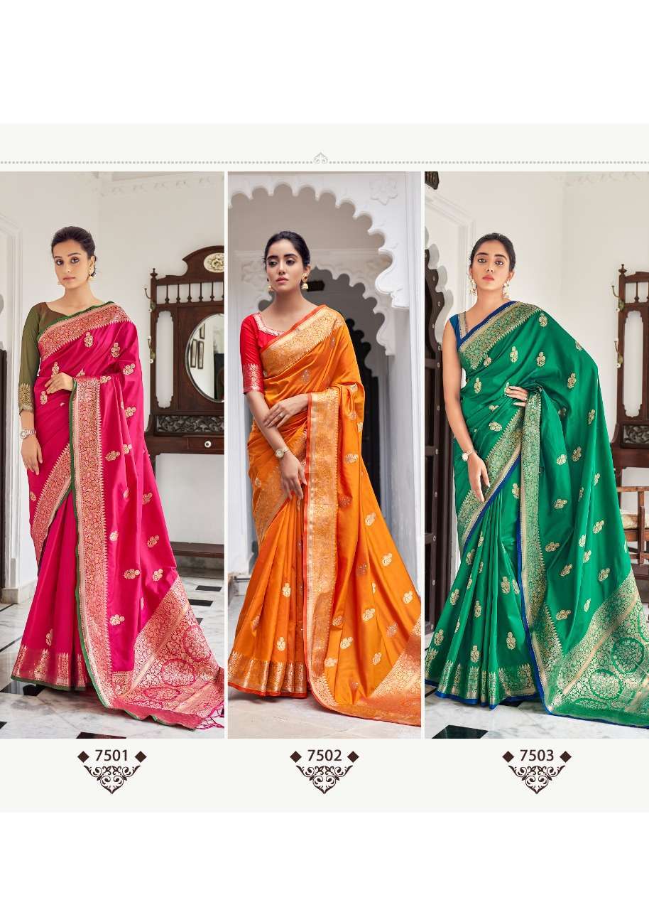 SILK SAREES WITH CONTRAST BLOUSE DESIGNS - YouTube