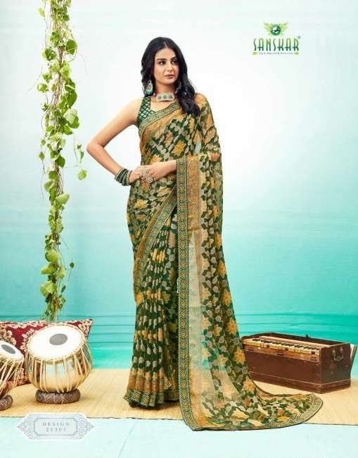 SANSKAR SHINE BRASSO PRINTED CASUAL WEAR SAREE