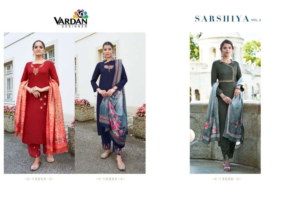 VARDAN SARSHIYA VOL 2 EXCLUSIVE READY MADE TOP BOTTOM WITH DUPATTA