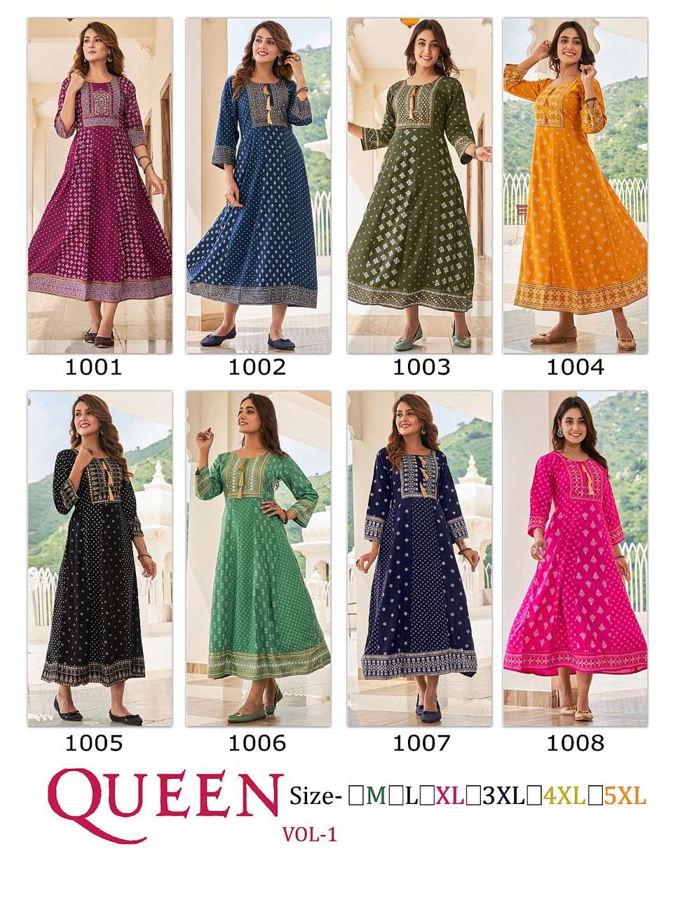 Banwery Queen Vol 1 Catalog Fancy Wear Long Anarkali Kurtis