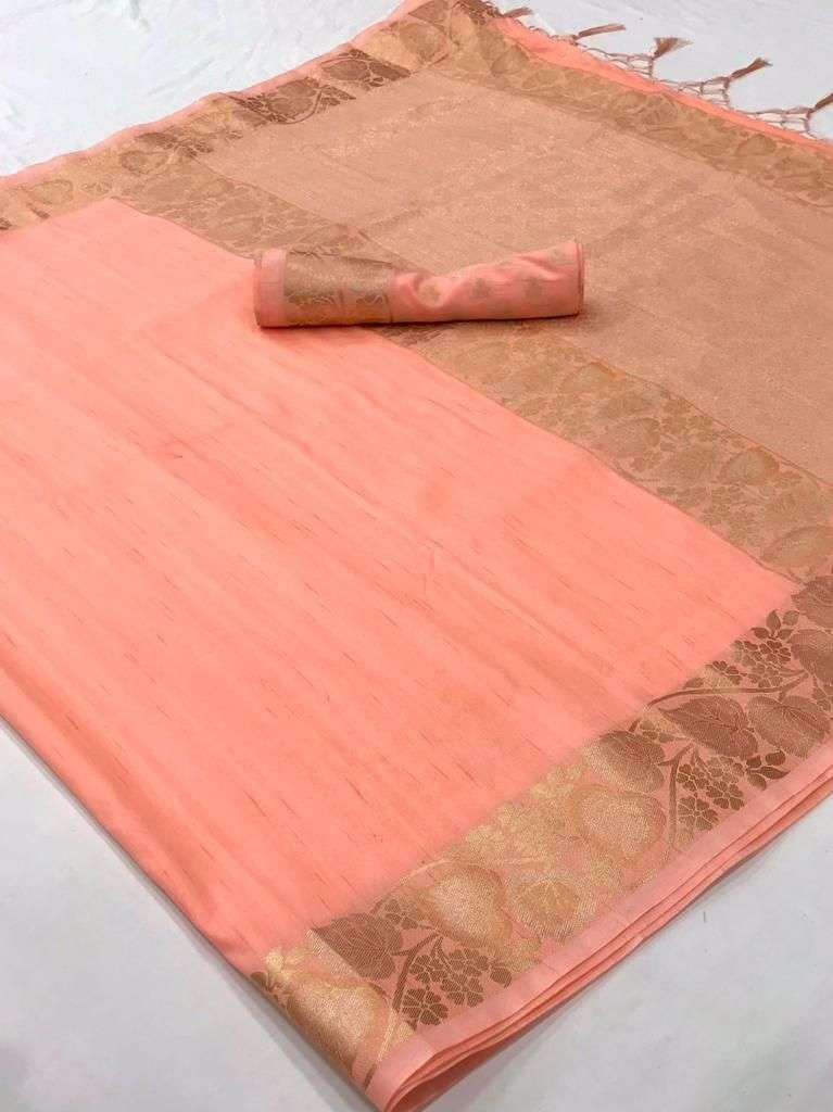 KAABHYA SILK BY RAJTEX TUSSAR SILK HANDLOOM WEAVING DESIGNER SAREE