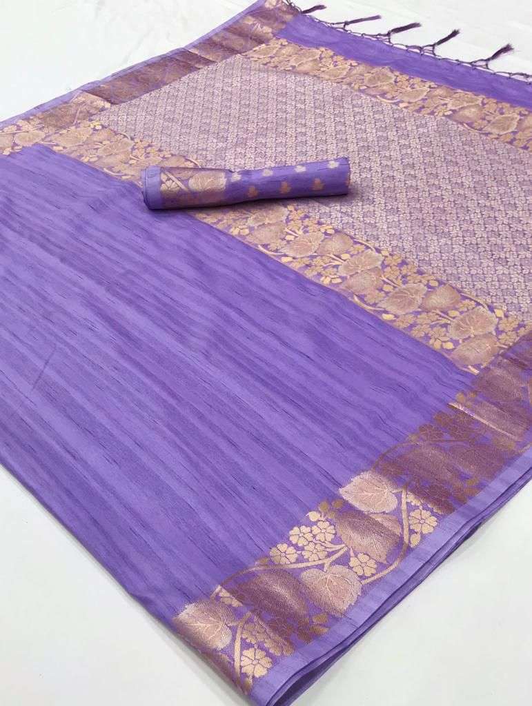 KAABHYA SILK BY RAJTEX TUSSAR SILK HANDLOOM WEAVING DESIGNER SAREE