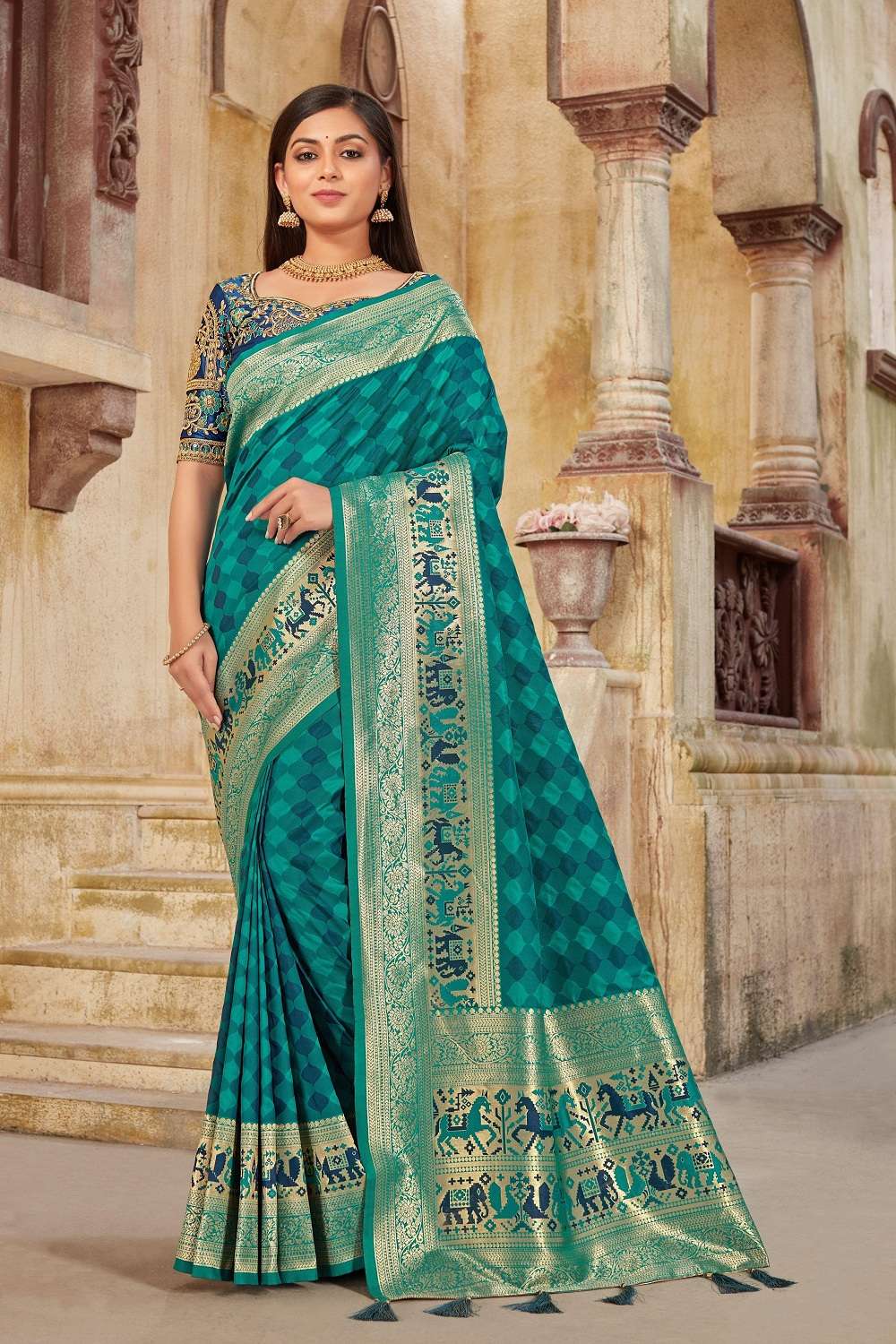 Shop Multi Colour Silk Classic Designer Saree Online : 224401 - New Arrivals