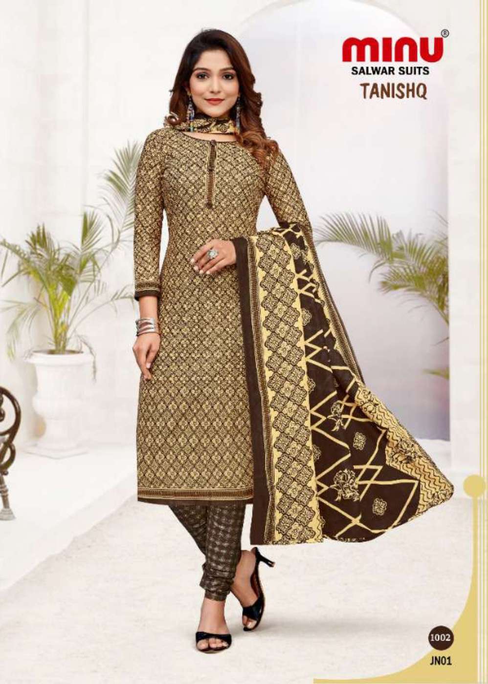 Minu TANISHQ Cotton Printed Dress Material-10P Catalog