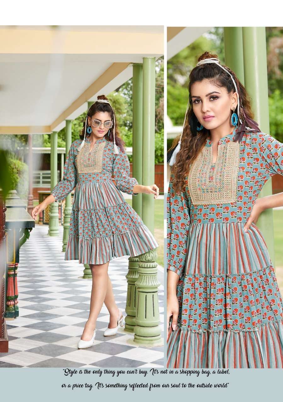 Midi style kurti sale