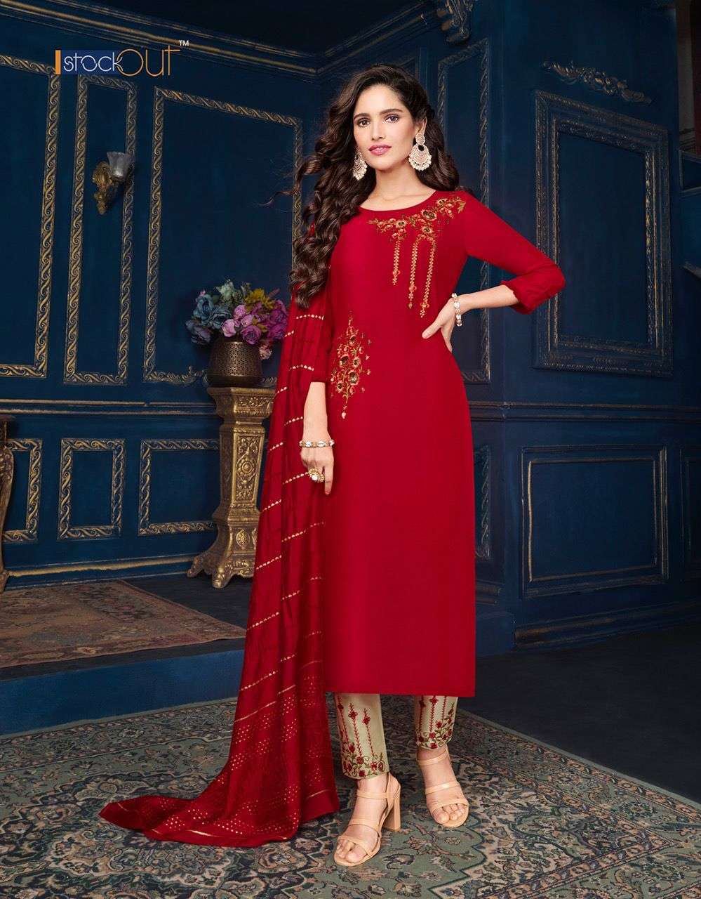 Anju Silk Affair Catalog Designer Silk Kurti Pant With Dupatta