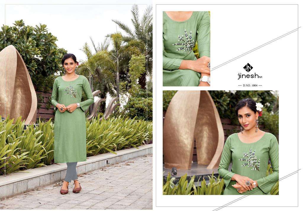 Jinesh Nx Anamika Catalog Designer Wear Kurti With Bottom Wholesale