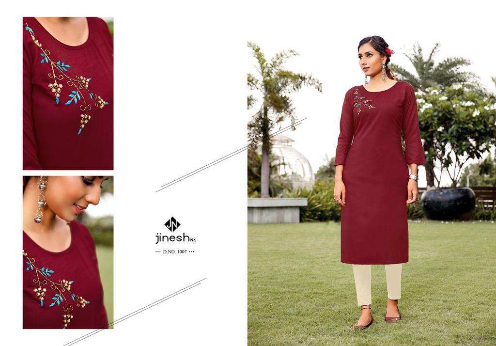 Jinesh Nx Anamika Catalog Designer Wear Kurti With Bottom Wholesale