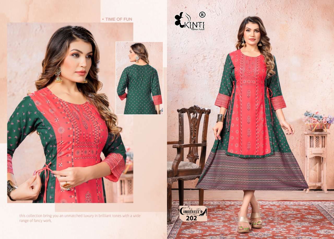 Kinti Cinderella Vol 2 Catalog Long Anarkali Kurtis Wholesale