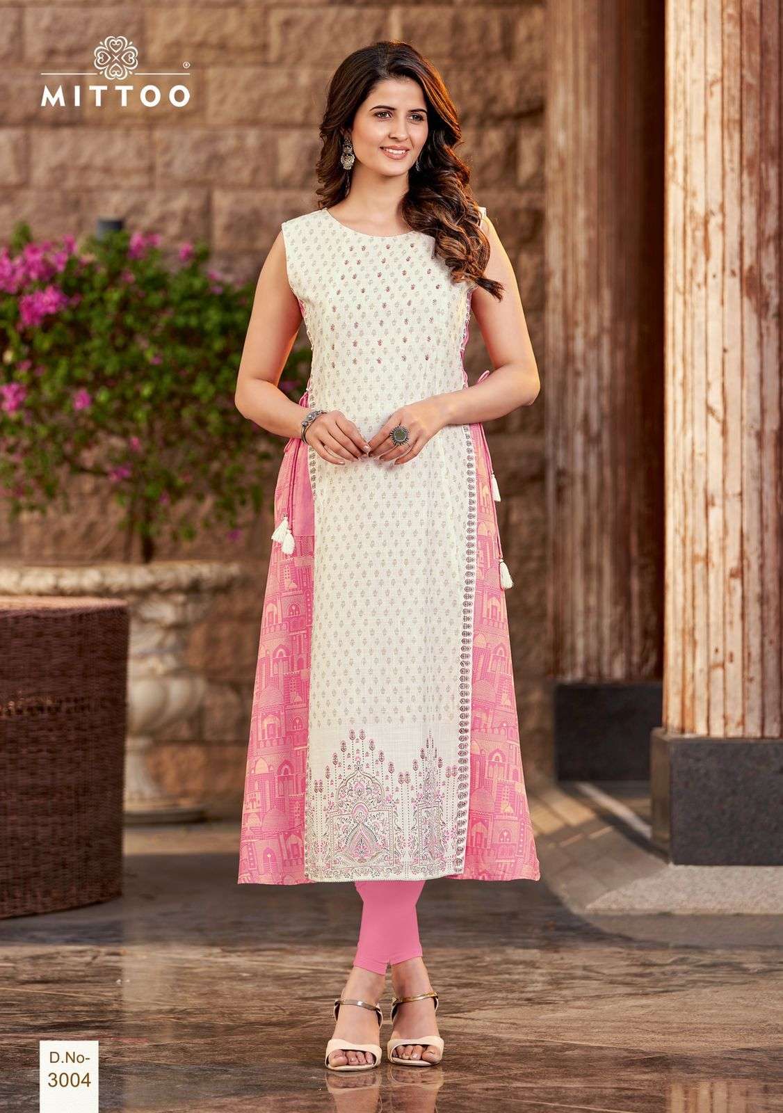 Mittoo Nandini Catalog Rayon Printed Party Wear Anarkali Kurtis Wholesale