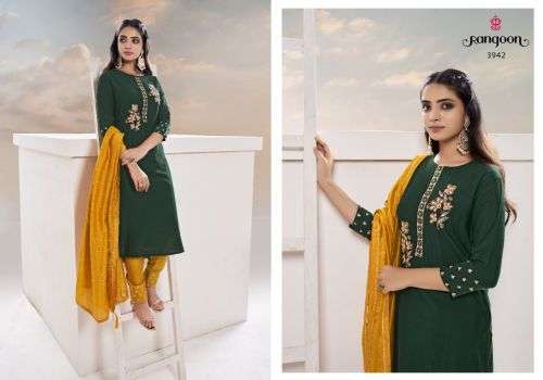 Rangoon Virasat Catalog  Designer Wear Embroidery Ready Made Dress Materials