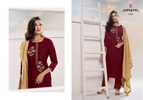 Rangoon Virasat Catalog  Designer Wear Embroidery Ready Made Dress Materials