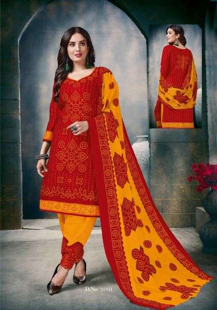 Bandhani vol - 2 Dress Material On Bandhani Style Catlogue on Wholesale 