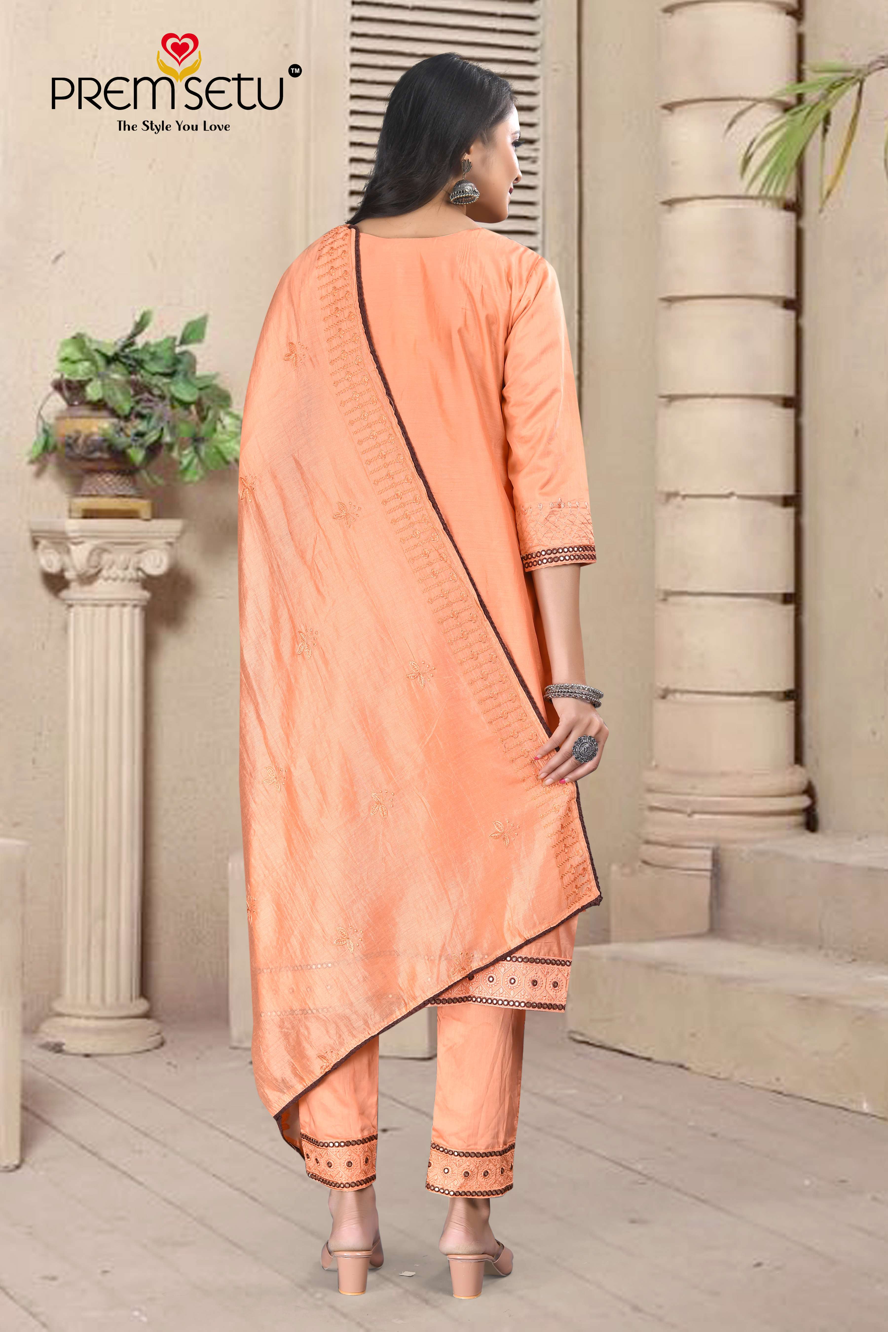 Which color trouser match with orange kurta? - Quora