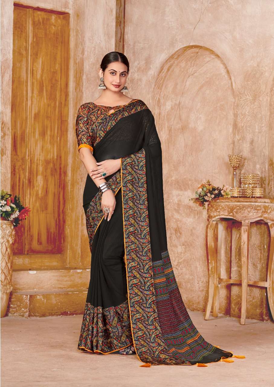 S.R. PRESENT SPECIAL BLACK SAREES FOR UPCOMING FESTIVAL