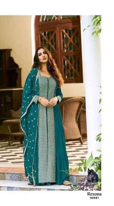 YOUR CHOICE PRESENT REXONA GEORGETT WITH BEAUTIFUL DESIGNER READY MADE SUITS WHOLESALE