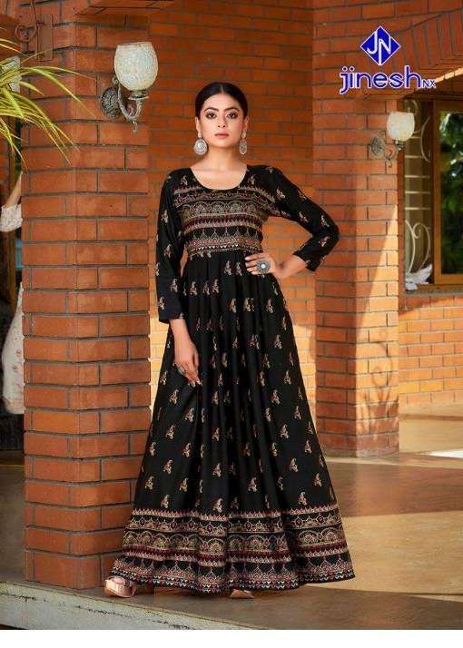 Jinesh Nx Aasma Vol 1 Designer Anarkali Kurti Collection On Wholesale