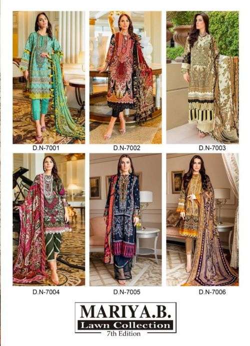 Mariya B Lawn Vol 7 Lawn Cotton Dress Material Collection On Wholesale