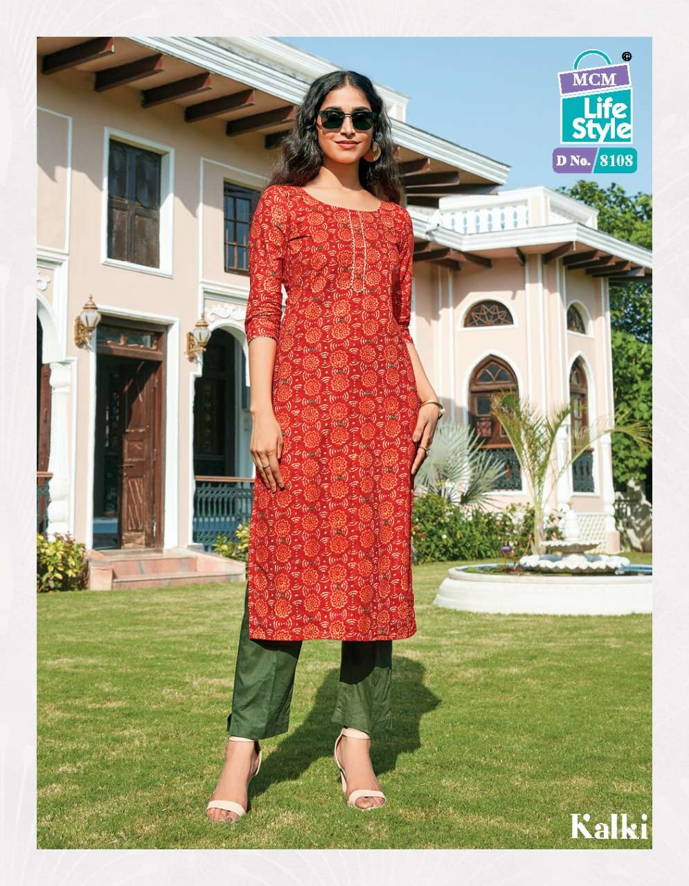 Mcm Lifestyle Kalki Pure Cotton Readymade Designer Kurtis On Wholesale