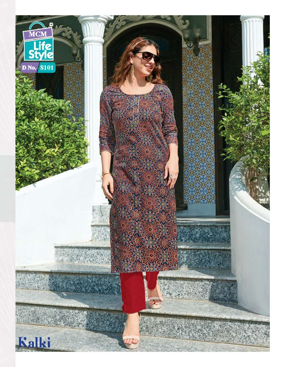 Mcm Lifestyle Kalki Pure Cotton Readymade Designer Kurtis On Wholesale