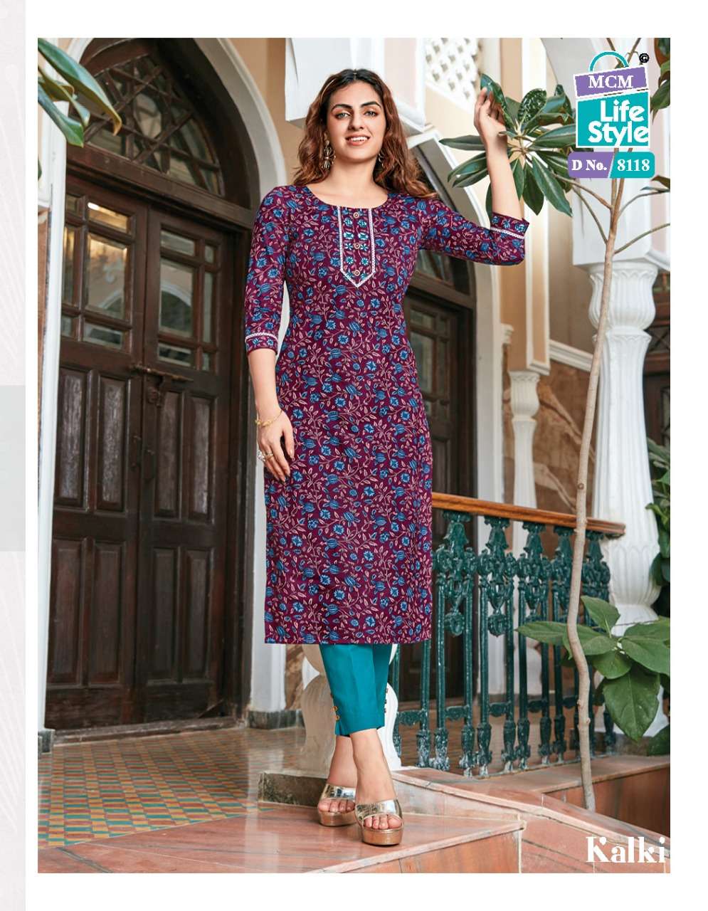 Mcm Lifestyle Kalki Pure Cotton Readymade Designer Kurtis On Wholesale