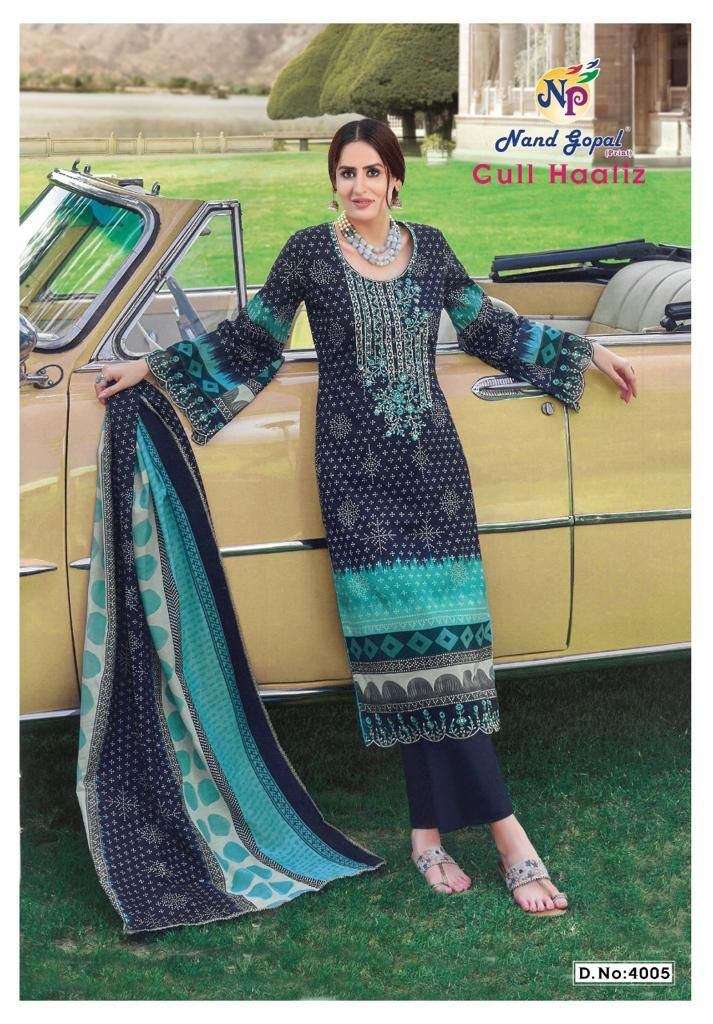 Nand Gopal Gull Haafiz vol 4 Karachi Cotton Dress material On Wholesale