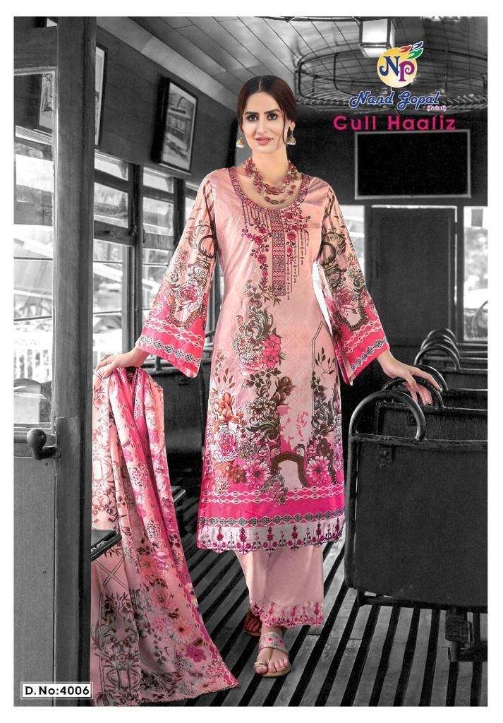 Nand Gopal Gull Haafiz vol 4 Karachi Cotton Dress material On Wholesale