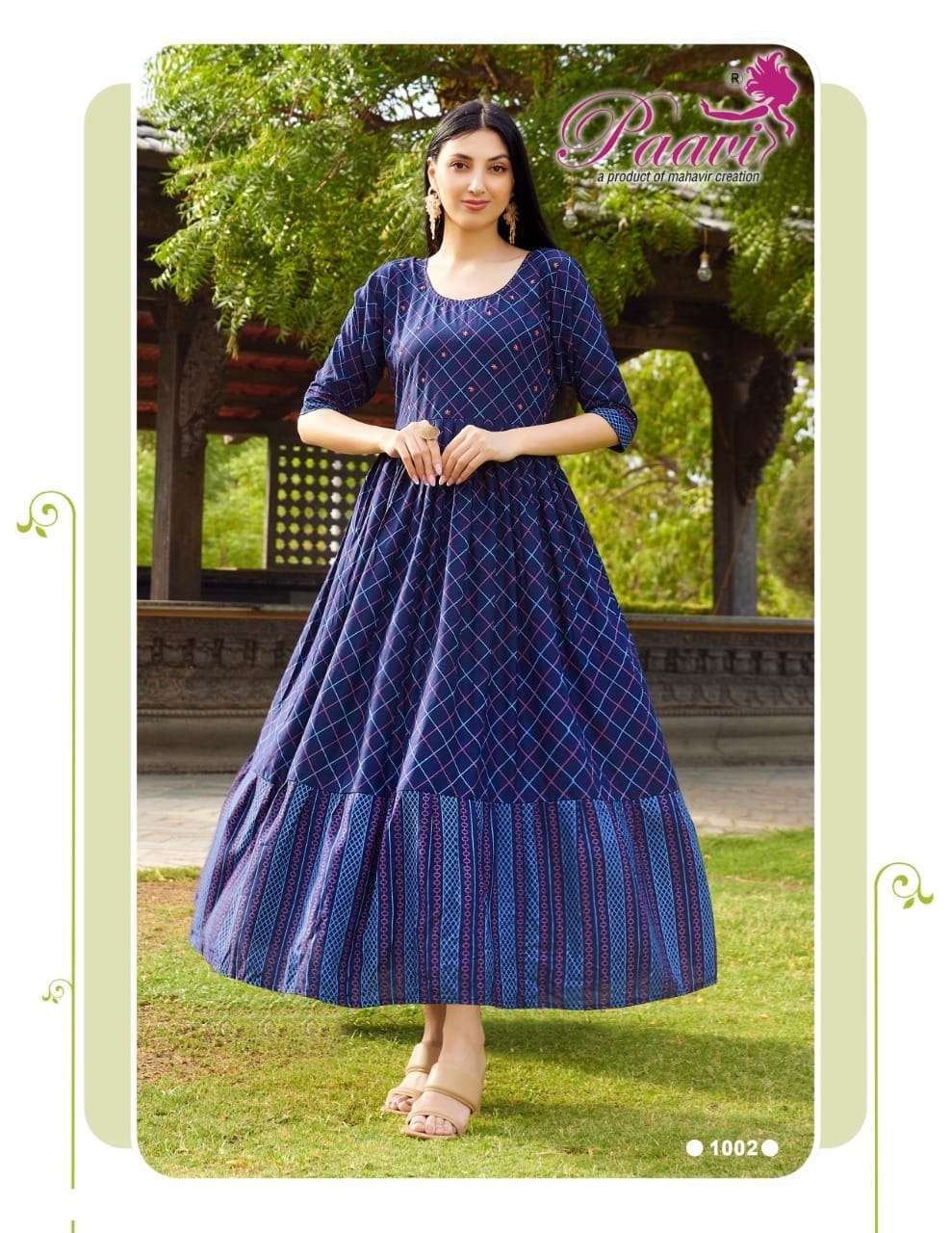 Paavi Presents Its latest  Aaradhya Heavy Rayon Kurti On Manual Handwork With Wholesale Price