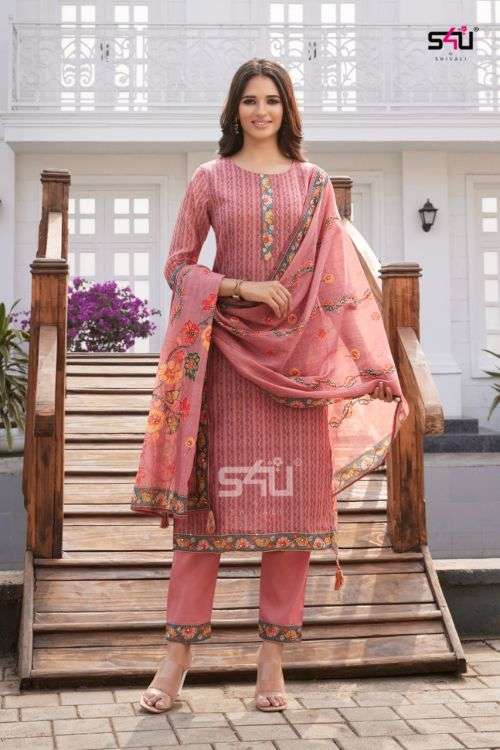 S4u Kantha Ocassion Wear Kurti With Bottom Dupatta Collection On Wholesale