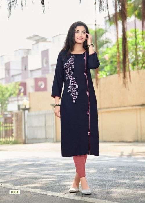 Rangjyot Siana 1 Ethnic Wear Designer Kurti On Wholesale