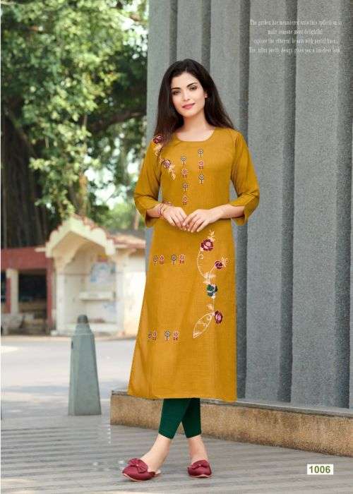 Rangjyot Siana 1 Ethnic Wear Designer Kurti On Wholesale